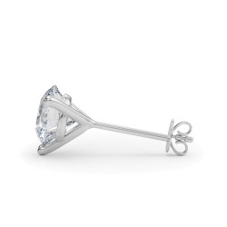 (4 CTTW) 2CT 3PRONG WIRE STUD EARRING